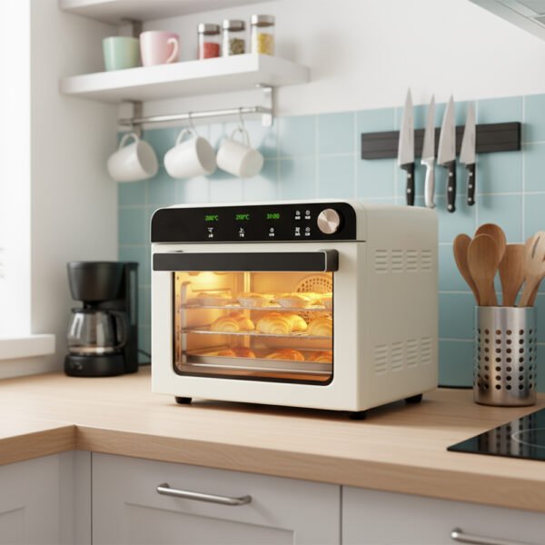 250°C 3 Tray Counter Top Electric Indoor Bakery Pizza Commercial Convection Oven - Image 3